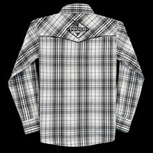 Load image into Gallery viewer, Cowboy Hardware Youth Black Hermosillo LS Plaid 325457-010-K
