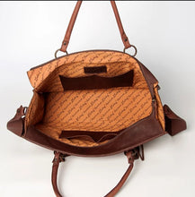 Load image into Gallery viewer, American Darling Saddle Blanket &amp; Tooled Lg Tote ADBGZ200D