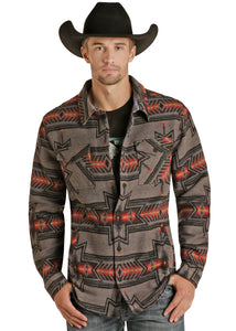 Rock N Roll Cotton Aztec Shirt Jacket RRMO92RZWO