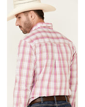 Load image into Gallery viewer, Wrangler Pink/Peach Plaid LS Shirt