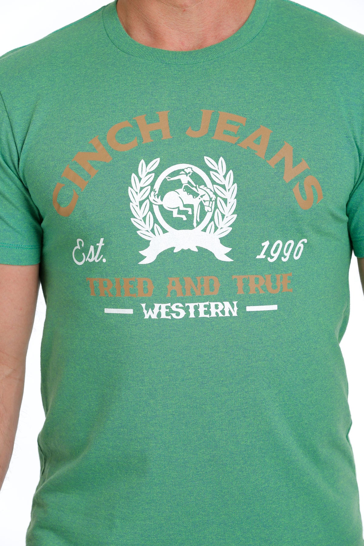 Cinch Jeans Logo Tee Green MTT1690558