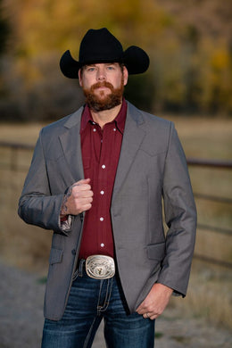 Wyoming Traders Charcoal Western Sport Jacket