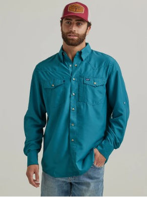 Wrangler Performance Solid Teal S/S 112326173