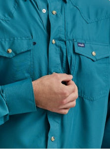 Wrangler Performance Solid Teal S/S 112326173