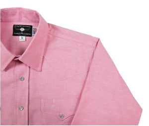 Flying R Ranchwear Pink Oxford LS Snap