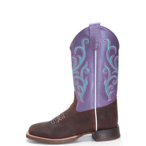 Old West BSY1907 Youth Purple/Brown