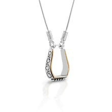 Load image into Gallery viewer, Kelly Herd Stirrup Pendant 12Q