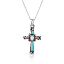 Load image into Gallery viewer, Montana Silversmiths Faith Is Beaming Cross Necklace NC4911