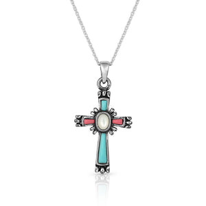 Montana Silversmiths Faith Is Beaming Cross Necklace NC4911