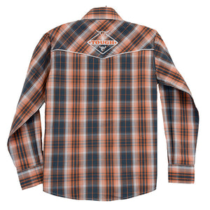 Cowboy Hardware Toddler Orange Hermosillo LS Plaid Shirt 725457-265-T
