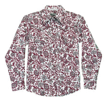 Load image into Gallery viewer, CH Yth Floral Pattern L/S Maroon Prt 425529-240