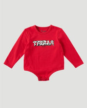 Load image into Gallery viewer, Wrangler Yeehaw LS Onesie Red 112322444