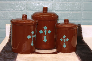 Hiend Accents Cross Canister Set