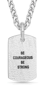 Montana Silversmiths  Lift Up In Faith Dog Tag Necklace