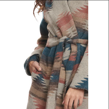Load image into Gallery viewer, Cripple Creek SW Tie Front Blanket Wrap CR15649-25