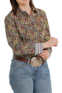 Cinch Womens L/S Print Multi MSW9165031