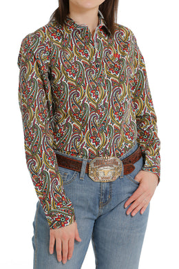 Cinch Womens L/S Print Multi MSW9165031