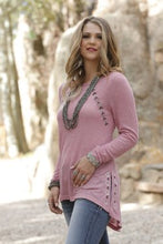 Load image into Gallery viewer, Cruel CTK7101002 Heather Pink Sweater Knit Tunic