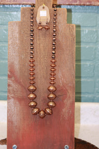 Cindy Smith Navajo & Copper Bead Necklace Set