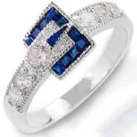 Kelly Herd EDR8745 Blue Buckle Ring Size 7