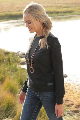 Cinch Womens Sweatshirt CWK7323002 Blk