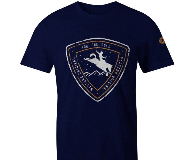 Hooey Summit Navy Crew Neck T-shirt HT1546NV