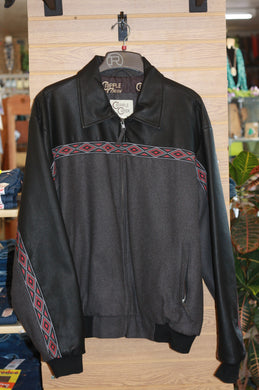 Cripple Creek Leather & Wool Jacket CR44266