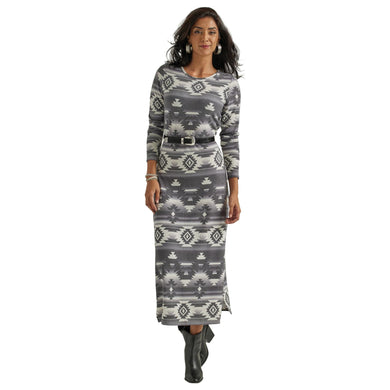 Wrangler Gray Tonal Aztec Prt Dress 112339555
