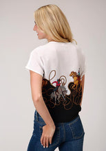 Load image into Gallery viewer, Roper SS Rodeo Print Shirt 03-051-0590-2035
