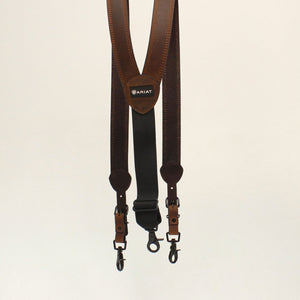 Ariat Brown Lthr Suspenders Medium A850000144