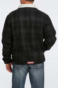 Cinch Concealed Carry  Truckers Jacket Blk Plaid MWJ1074004