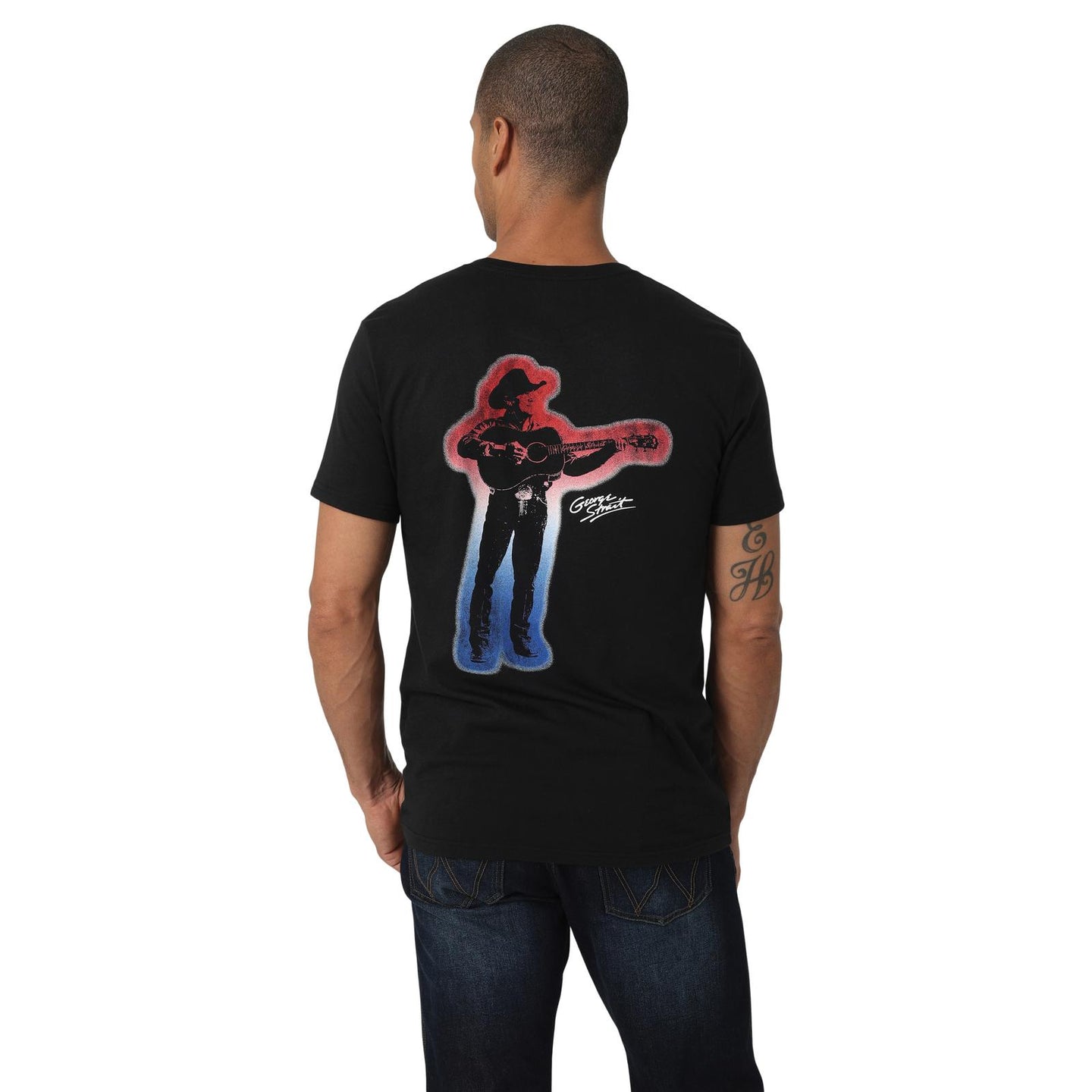 Wrangler George Strait Blk Tee 112328846