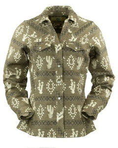 Outback Fay Snap Shirt L/S Olive 40254