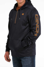 Load image into Gallery viewer, Cinch Navy Hooded Qtr Zip Pullover MWK1240001