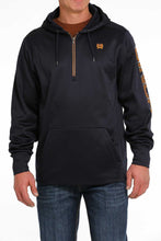 Load image into Gallery viewer, Cinch Navy Hooded Qtr Zip Pullover MWK1240001