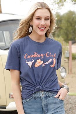 Cruel Womens S/S Tee Blue CTT7385006
