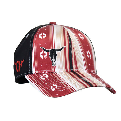 Cowgirl Hardware Red Aztec Skull Ball Cap 201264-010
