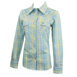 Cowgirl Hardware 225396-390 Turq/Lime Meadow Plaid