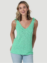 Load image into Gallery viewer, Wrangler Green Knit Tank 112330069