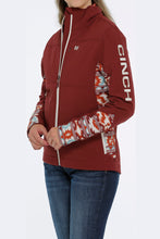 Load image into Gallery viewer, Cinch Womens Concealed Carry Bonded Jacket OW22 Burgundy MAJ9857001