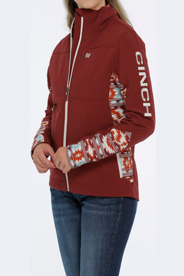Cinch Womens Concealed Carry Bonded Jacket OW22 Burgundy MAJ9857001