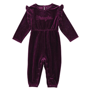 Wrangler West Baby Girl Purple LS Playsuit 102338571
