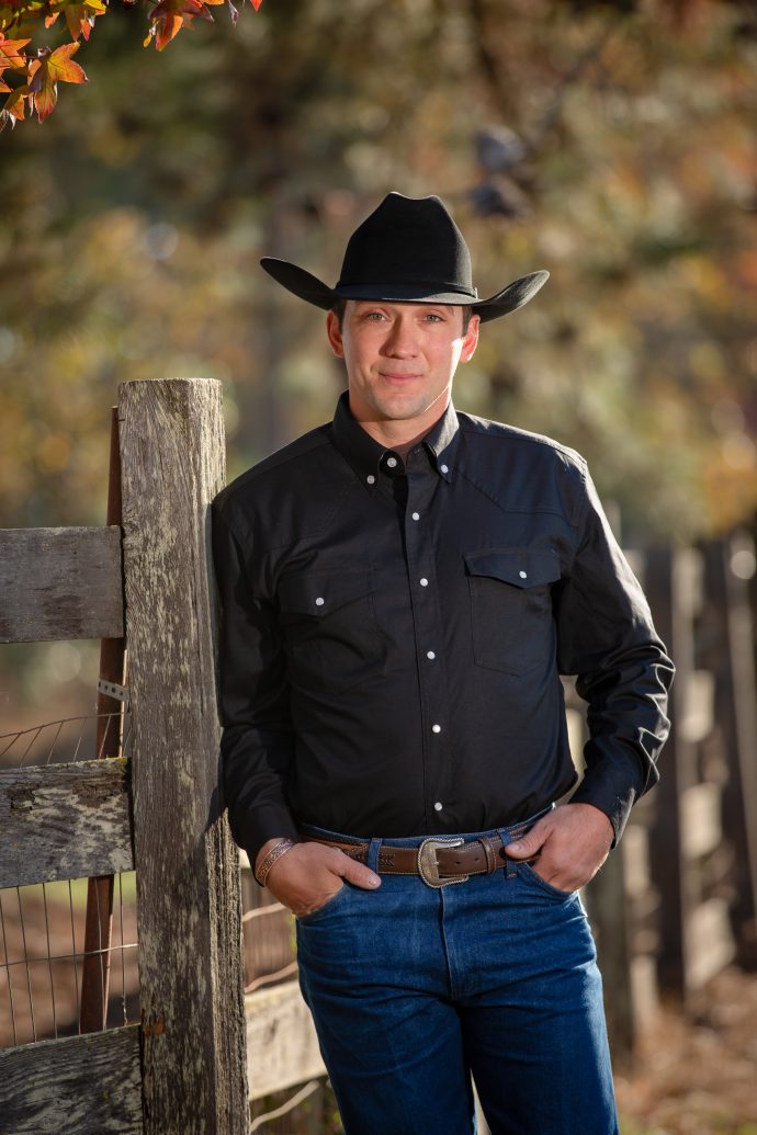 Wyoming Traders LS Black Cottton Oxford Snap