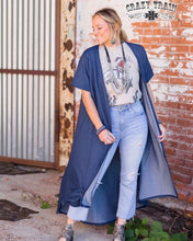 Load image into Gallery viewer, Crazy Train Denim Duster