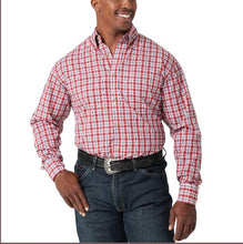 Load image into Gallery viewer, Wrangler Riata LS Bttn Red Plaid 112316672