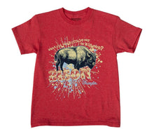 Load image into Gallery viewer, Wrangler Heather Red &#39;Bison&#39; Youth T-Shirt