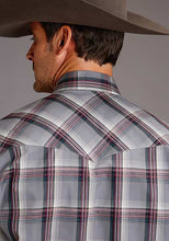Load image into Gallery viewer, Stetson L/S Snap Gray Plaid 11-001-0478-6005