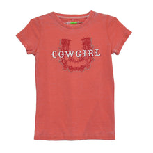 Load image into Gallery viewer, Cowgirl Hardware Peach Cowgirl Horseshoe Tee