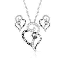 Load image into Gallery viewer, Montana Silversmith Jewelry Set Woven Hearts JS2234