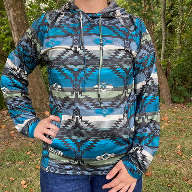 Rock & Roll  Southwest Print Hoodie RRMT94R06N